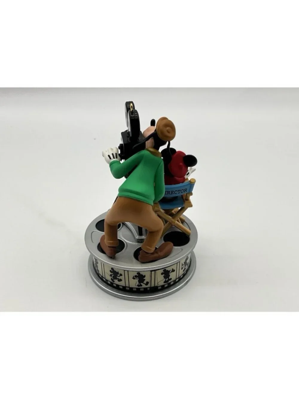 Hallmark Disney Mickey Mouse and Goofy Lights Camera Action Magic Ornament 2014